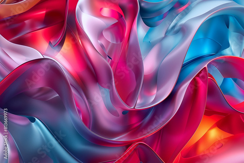 3d abstract background with modern colours and modern shapes