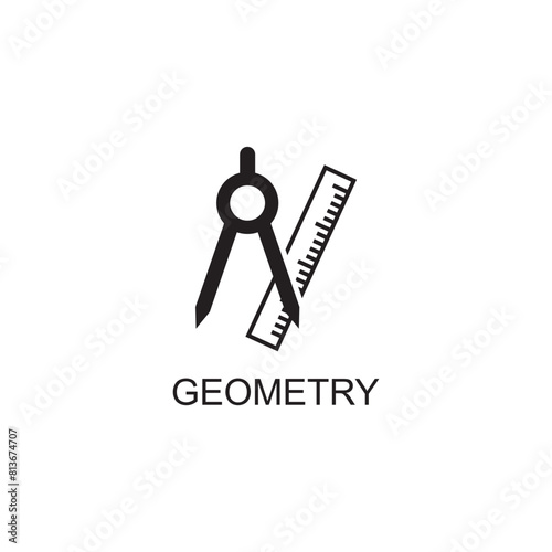geometry icon , drawing icon vector