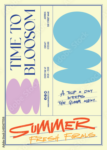 Summer Flower Festival Flyer