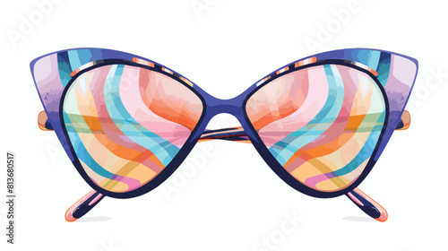 Cat eyes sunglasses. Fashion summer sun glasses. Women photo