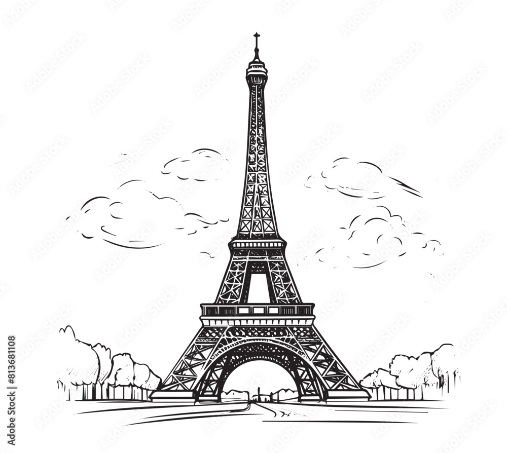 Fototapeta premium eiffel tower city