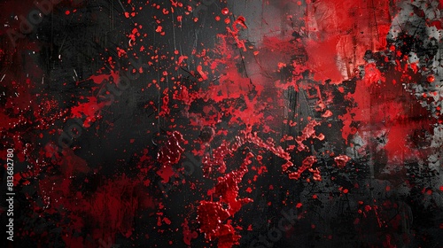 Abstract red and black grunge background.