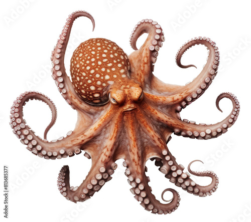 octopus isolated on transparent background