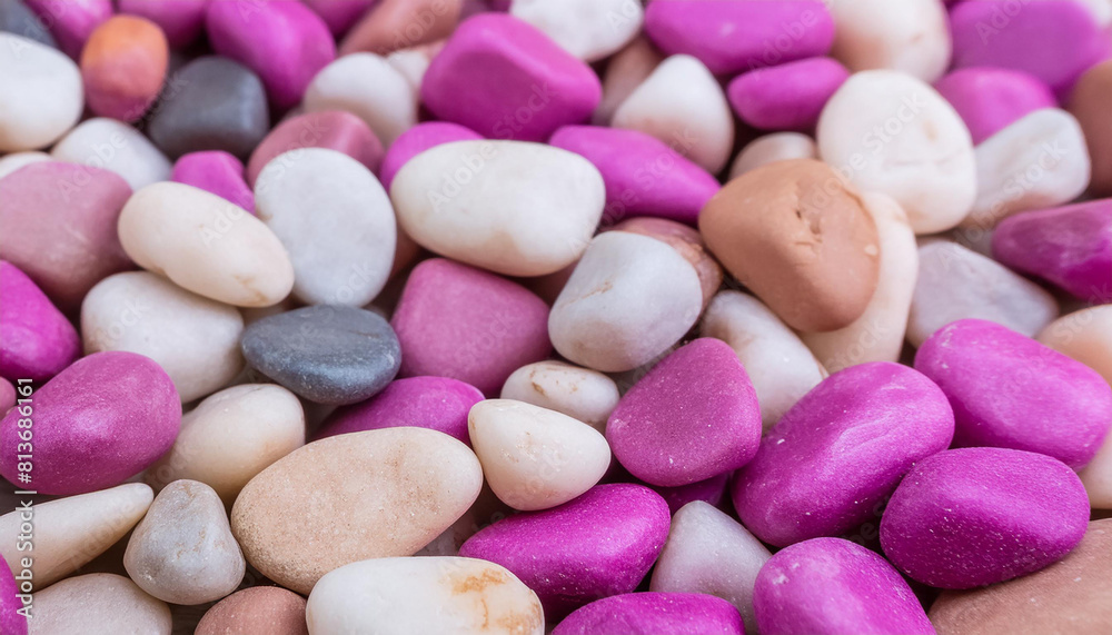 Decorative gravel path texture banner background