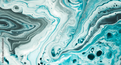 Dynamic Swirls of Vivid Acrylic Liquid Paint Textures: Bold Hues and Emotional Abstract an artwork created with generative AI tools