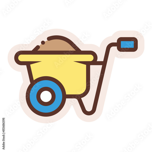 wheelbarrow sticker