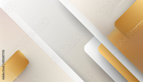 Floral border frame card template. Golden gradient on white background.Vector design illustration. for bunner, wedding card. Rectangle corners sides decoration. photo