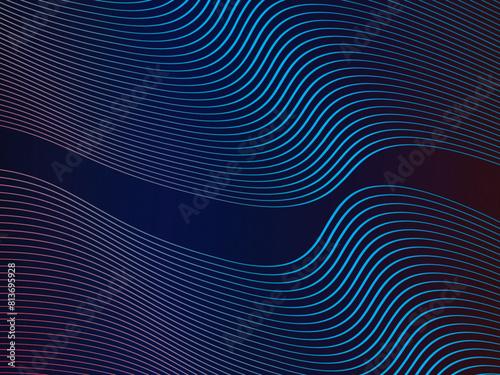 Abstract background of wavy lines with modern gradient blue color  perfect for banner  business card  banner  website  wallpaper  etc. 