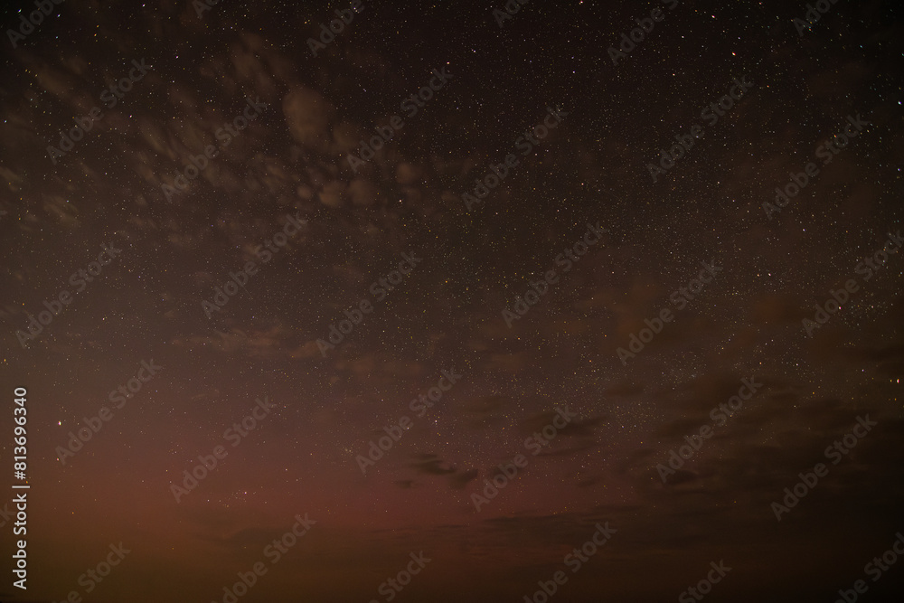 Fototapeta premium Paysage de mer la nuit en Bretagne - France
