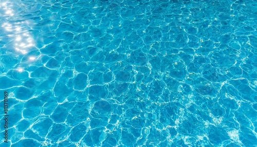 プールの水面の波紋 Generative AI