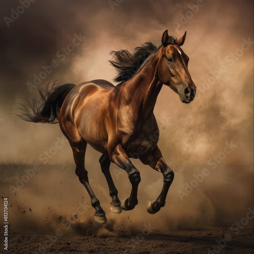 Energetic Brown Horse © Moostape
