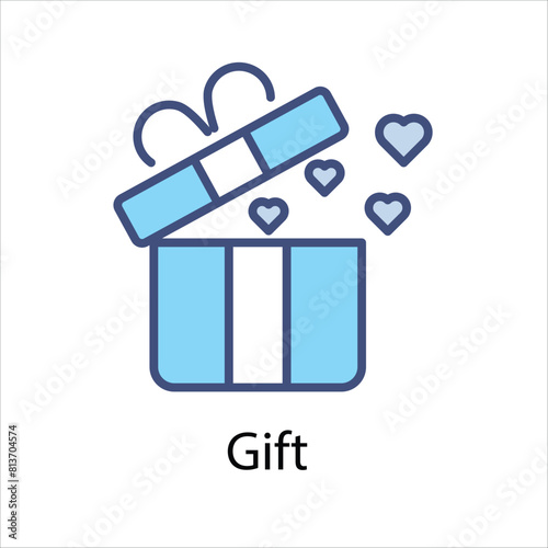 Gift Vector icon 