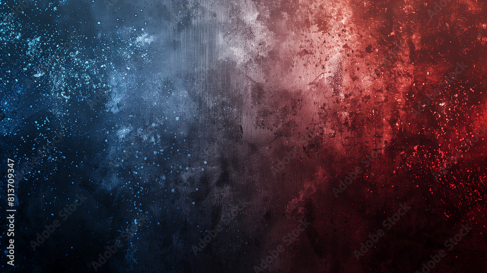 black blue red , grainy noise grungy empty space , spray texture color gradient shine bright light and glow rough abstract retro vibe background template 