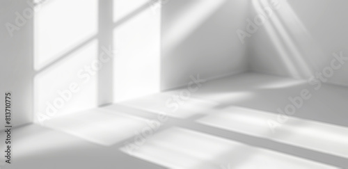 Abstract white background with shadows 