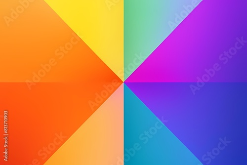 Modern vibrant geometric abstract trendy colorful background