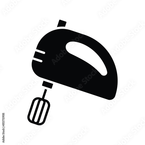 hand electric mixer icon vector design template simple and clean