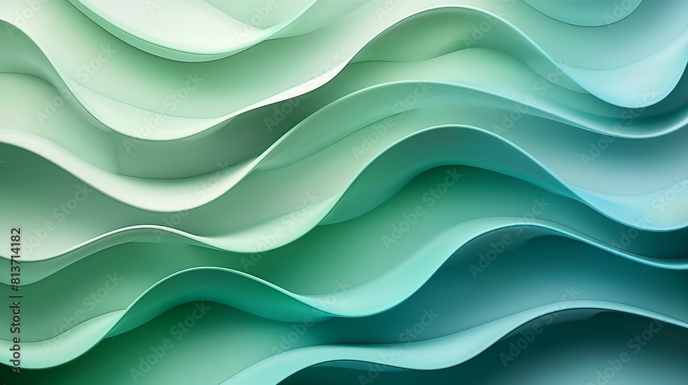 Green blue gradient, abstract wave pattern Green blue gradient, abstract wave pattern