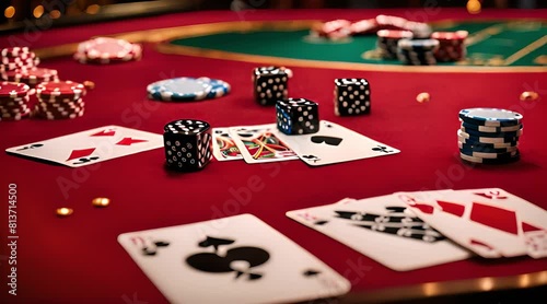 Poker Chips and Dice