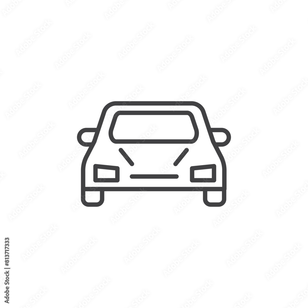 Taxi icon set. Vector icons for cab services and auto taxis.