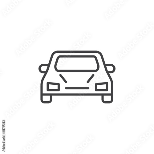 Taxi icon set. Vector icons for cab services and auto taxis.