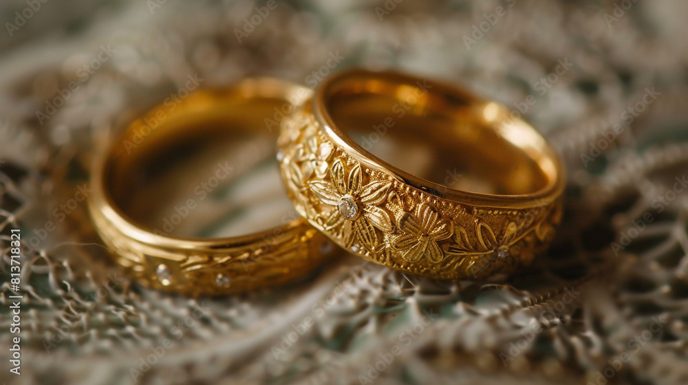 Golden wedding rings Golden wedding rings