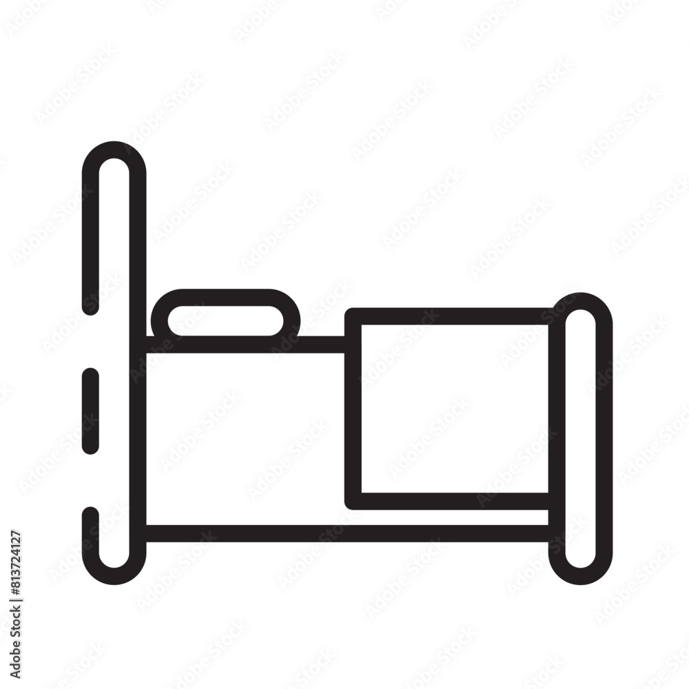 Furniture Pillow Relax Line Icon Furniture Pillow Relax Line Icon