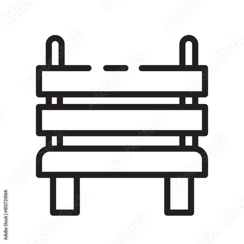 Resting Seat Sitting Line Icon