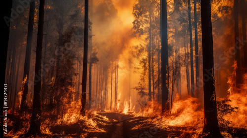 devastating forest fire  the impact of wildfires on ecosystems and the importance of fire prevention 