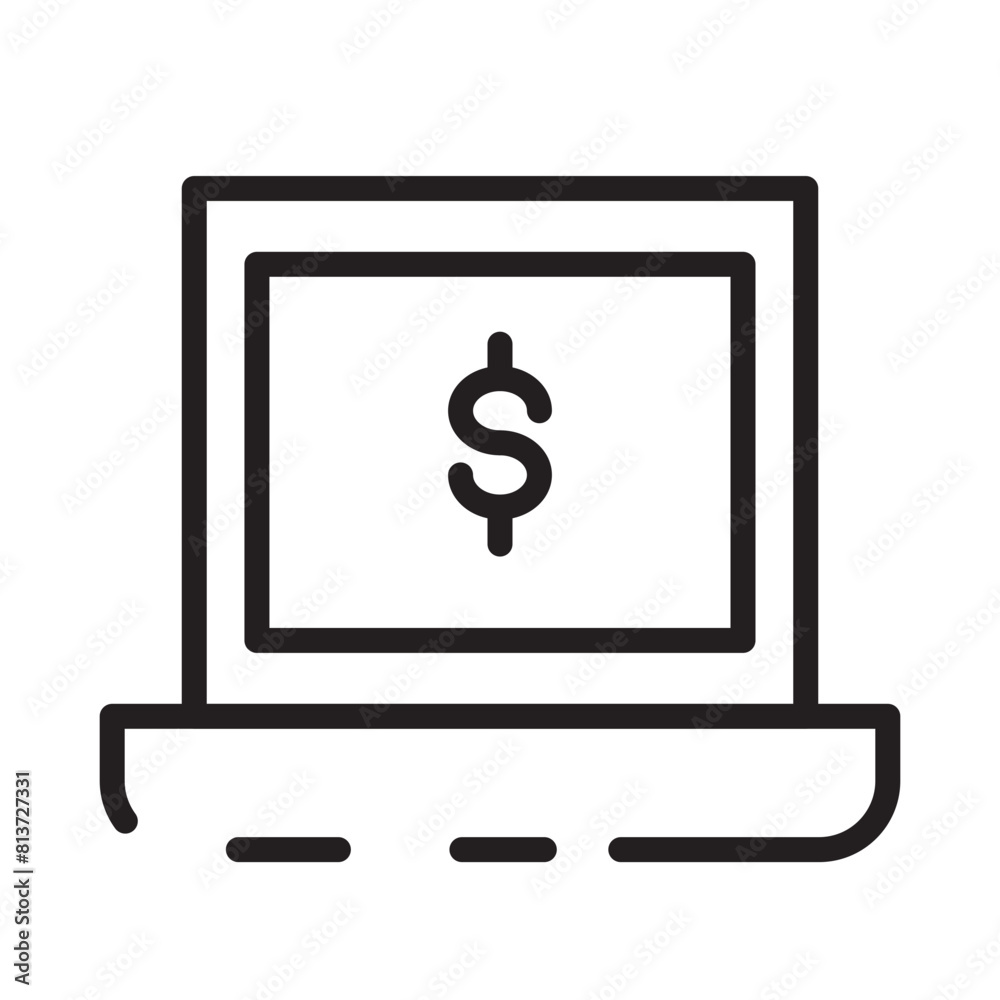 Marketing Strategy Video Line Icon Marketing Strategy Video Line Icon