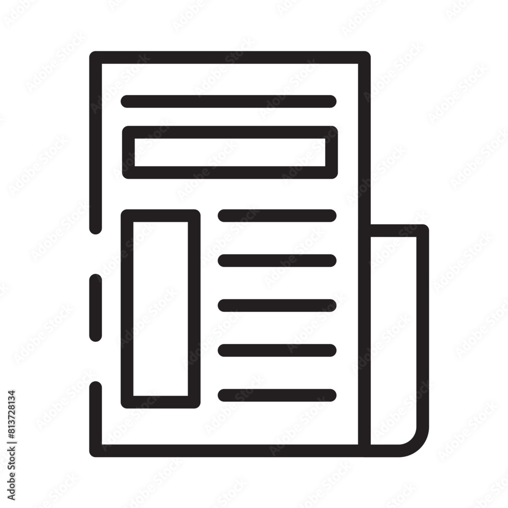 Advertisement Marketing Newspaper Line Icon Advertisement Marketing Newspaper Line Icon