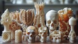 Surreal 3D Printing Evolution Stock Image