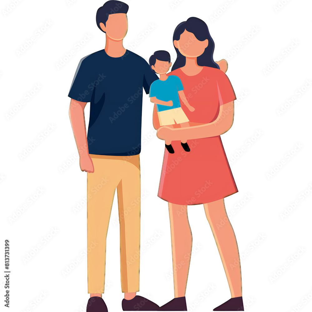 couple with their child