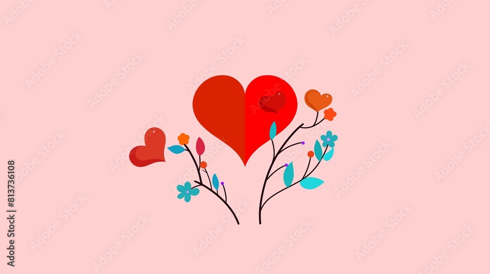 Heart-shaped plants, material for Valentine's Day Heart-shaped plants, material for Valentine's Day