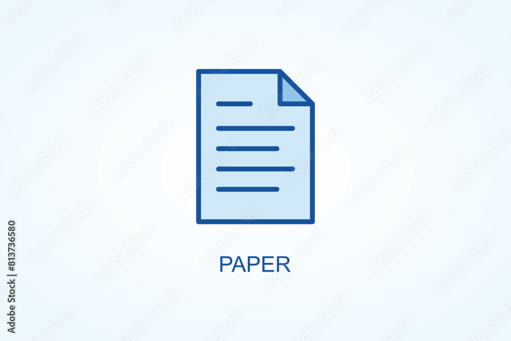 Paper vector or logo sign symbol illustration Paper vector or logo sign symbol illustration