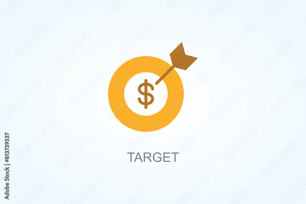 Target Vector  Or Logo Sign Symbol Illustration