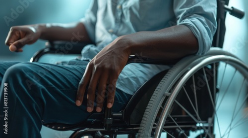 A Man in a Wheelchair photo