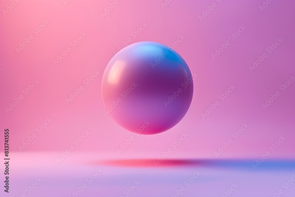 A blue ball is floating in the air above a pink background. The image has a dreamy, ethereal quality to it, with the ball appearing to be suspended in mid-air A blue ball is floating in the air above a pink background. The image has a dreamy, ethereal quality to it, with the ball appearing to be suspended in mid-air