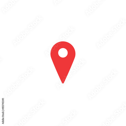 Free Download red pin location vector - GFXLoad