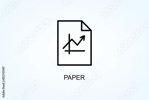 Paper Vector  Or Logo Sign Symbol Illustration