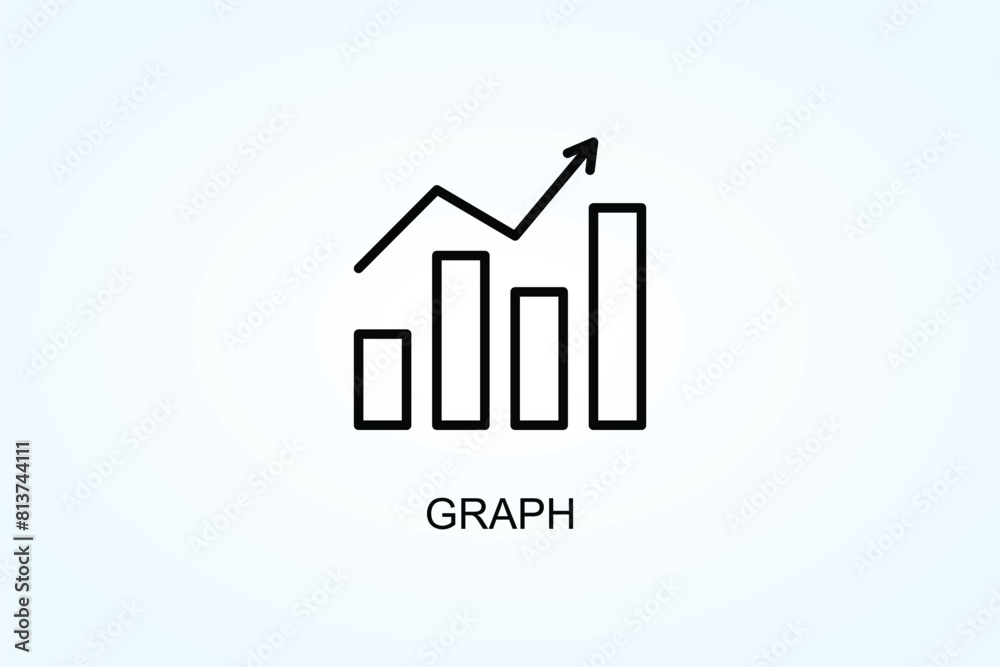 Graph Vector Or Logo Sign Symbol Illustration Graph Vector Or Logo Sign Symbol Illustration