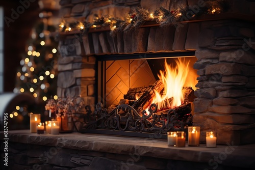 Cozy up by the fire this winter with our selection of flameless candles. photo