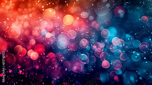 bokeh pattern in red and purple shades
