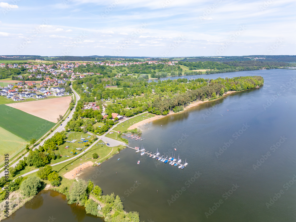 Badeinsel mit Camping und Zeltplatz in Absberg am Kleinen Brombachsee