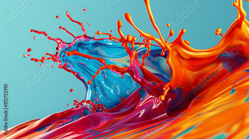 A modern, abstract expression in Splash background photo