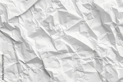  white crumpled paper sheet background texture