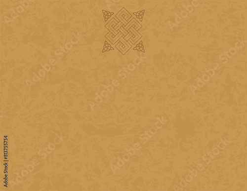 Horizontal Letter 11 x 8.5 Parchment - Viking Knot and Triquetras Header