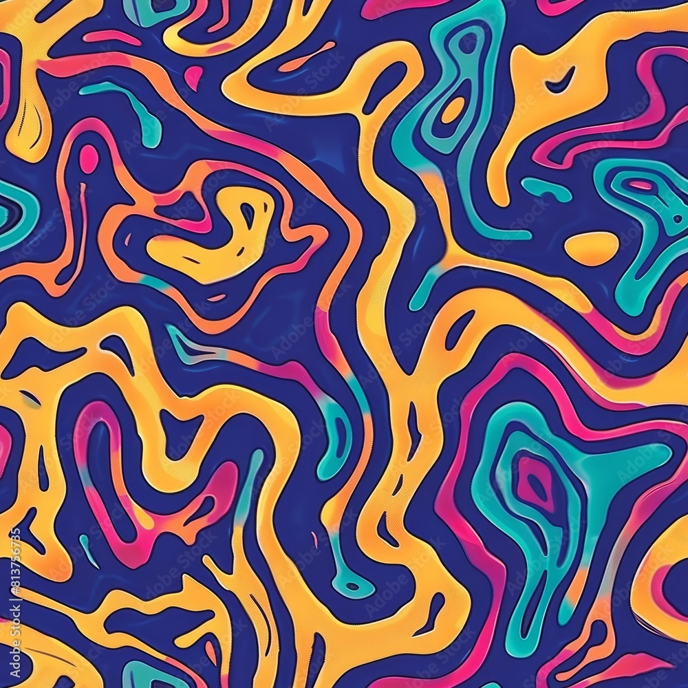 psychedelic seamless pattern. psychedelic seamless pattern.