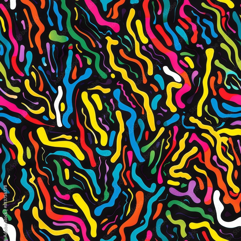 psychedelic seamless pattern. psychedelic seamless pattern.