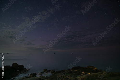 Photos de nuit sur la c  te bretonne - France