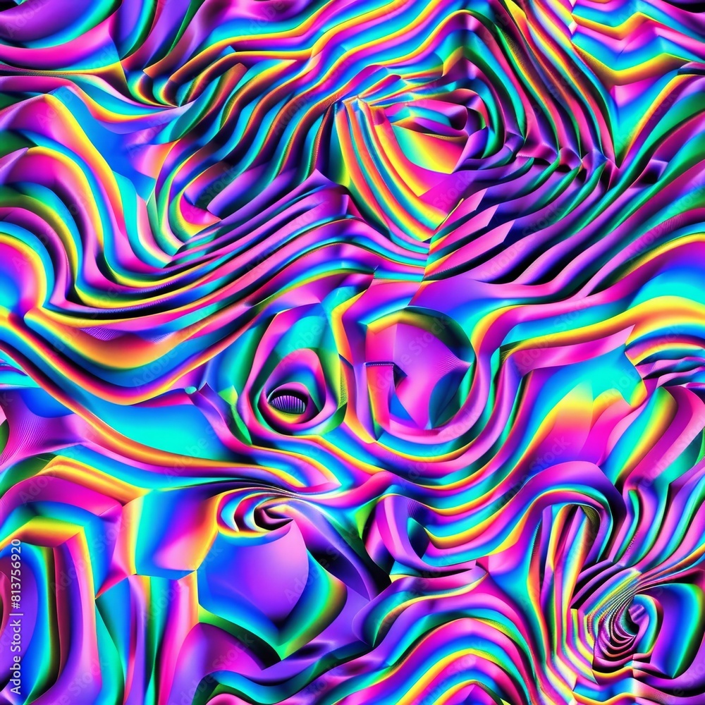 Obraz premium psychedelic seamless pattern.